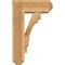 Ekena Millwork Merced Craftsman Rough Sawn Bracket w/ Offset Brace, Western Red Cedar, 8"W x 20"D x 32"H BKT0806X20X32MRC04RWR - alternate 2